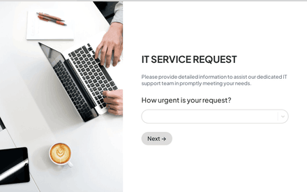 Urgency form page preview
