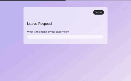 Supervisor form page preview