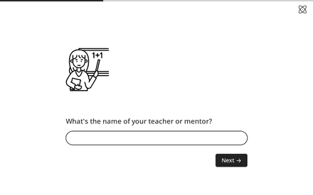 Mentor form page preview