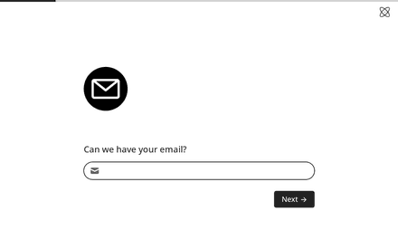 Email form page preview