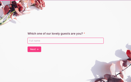 Name form page preview