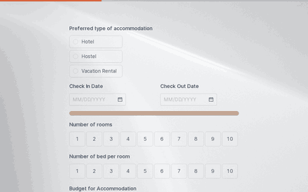 Accommodation form page preview