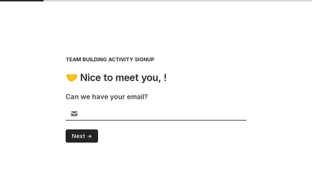 Email form page preview