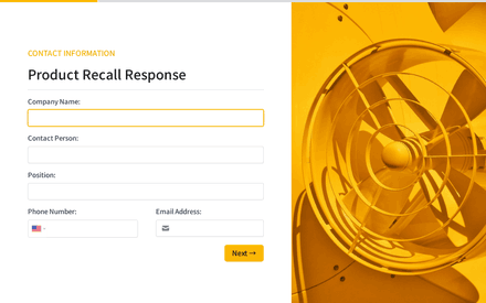 Contact form page preview