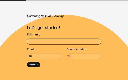 Info form page preview