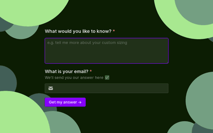 Different question form page preview