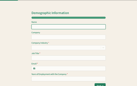 Info form page preview
