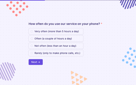Brand usages form page preview